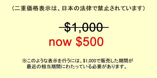 二重価格の例